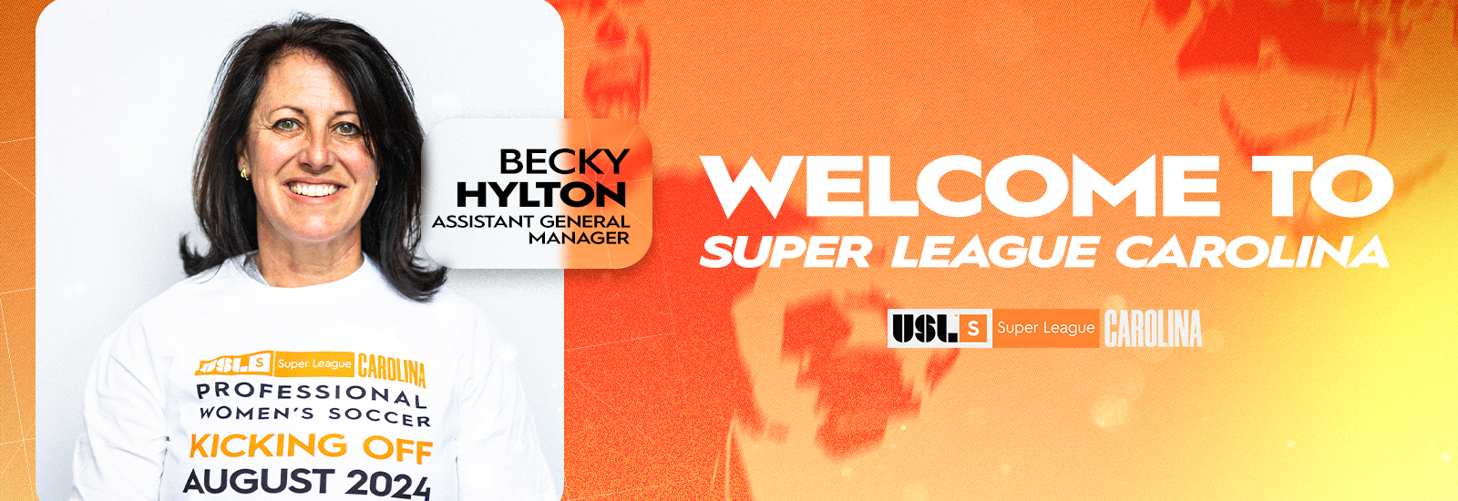 Welcome to Super League Carolina, Assistant General Manager, Becky Hylton